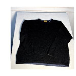 Vintage Carlyle & Kilmore 100% Wool Grey Long Sleeve Pullover Sweater XXL